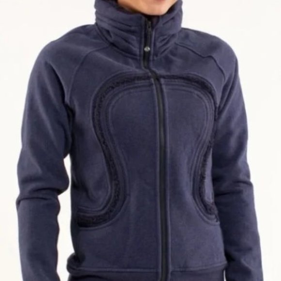 Lululemon Cuddle Up Jacket Navy - Picture 1 of 5
